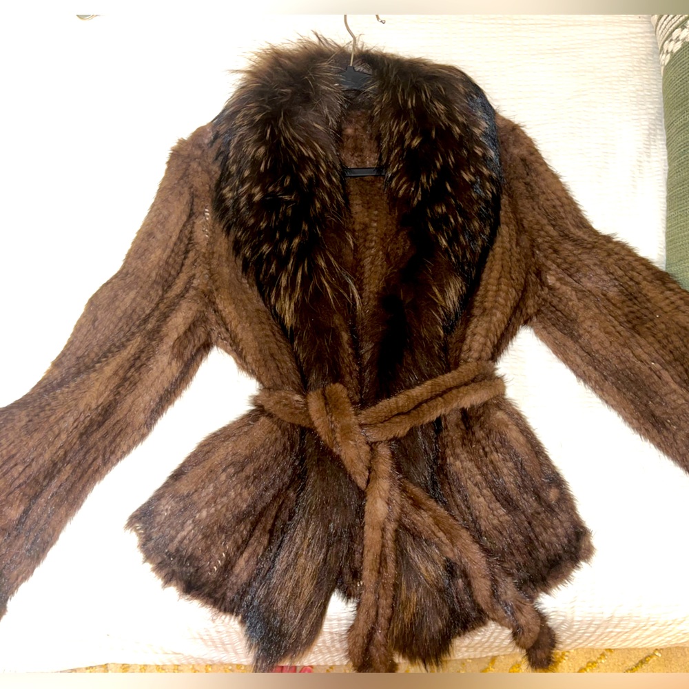 Luxurious Brown Real Fur Jacket